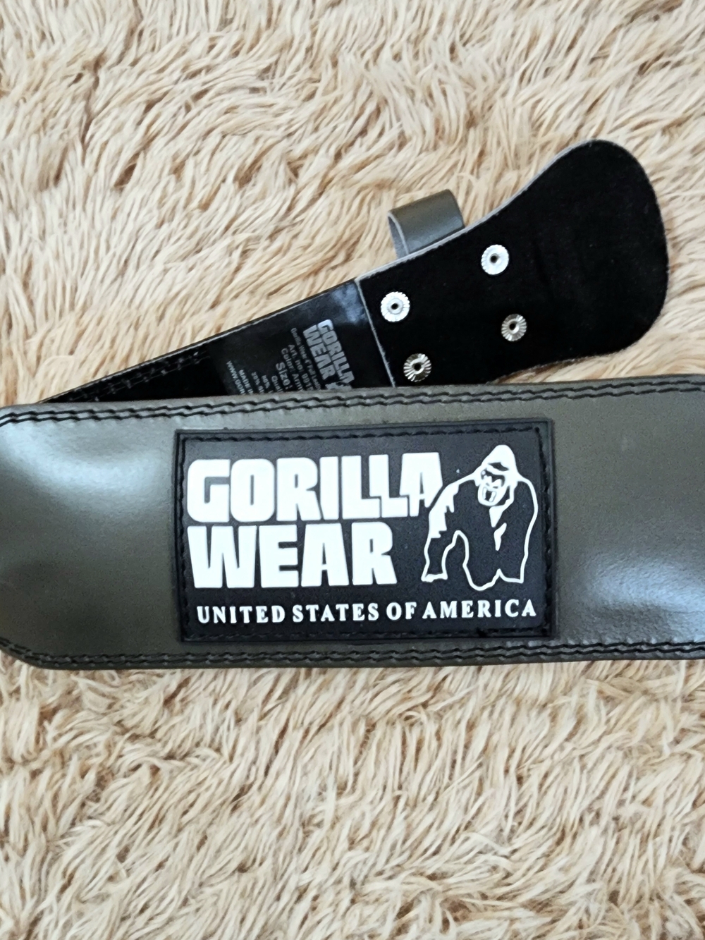The Gorilla Wear 4 Inch Padded Leather Lifting Belt